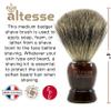 Altesse 75410 High Mountain White Badger Shaving Brush for Shave Cream, Shaving Soap, Shaving Cream Foam and Lather for Wet Shave With Shaving Razor, Safety Razor, and Straight Razor. Made in France view 2