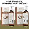 Viva Naturals Organic Fractionated Coconut Oil for Hair and Skin - 16 fl oz (Pack of 3) view 2