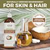 Viva Naturals Organic Fractionated Coconut Oil for Hair and Skin - 16 fl oz (Pack of 3) view 3