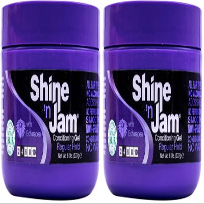 AmPro Shine 'n Jam Gel Regular Hold , 4 Ounce (Pack of 2)