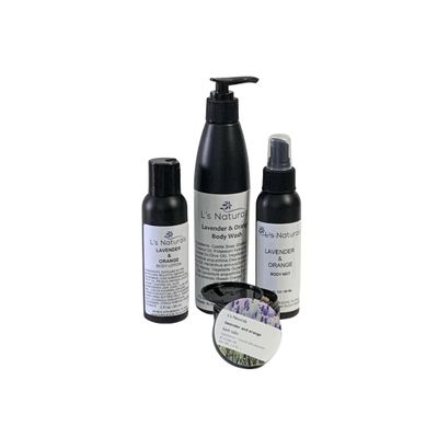 Lavender and Orange Bath Set