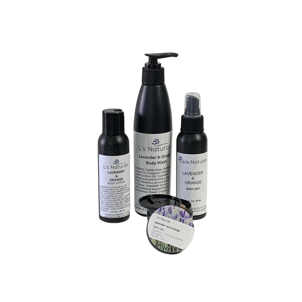 Lavender and Orange Bath Set