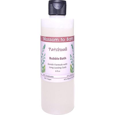 Patchouli Bubble Bath (8 Ounce) - Pure Essential Oil Fragrance - Creates A Tub Full of Lasting Bubbles with a Woodsy Exotic Scent