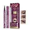 Benuomi 4D Silk Fiber Mascara and Eyeliner 2pcs/Set Waterproof Liquid Eyeliner Black Thickening Lengthening Mascara Quick Drying Long Lasting Eye Liner Pencil Cosmetic Kit for Women Girls Eyes Makeup view 1