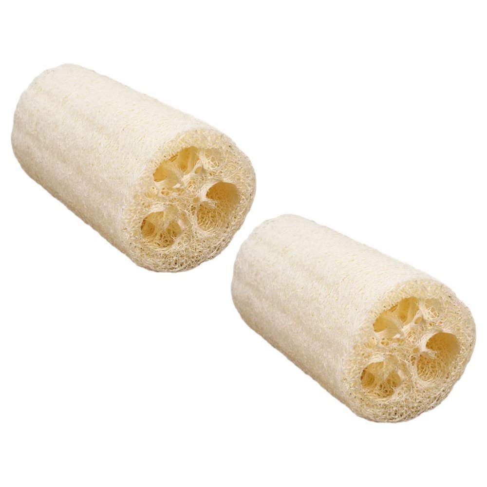 Cabilock 2pcs Natural Loofah Bath Towel Exfoliating Scrubbing Tool for Skin Cleaning Soft and Comfortable Shower Back Scrubber for Bathing and Massage