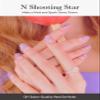 ohora Semi Cured Gel Nail Strips (N Shooting Star) - Purple, Glitter, Works with Any UV/LED Lamps, Salon-Quality, Long Lasting, Easy to Apply & Remove - Includes 2 Prep Pads, Nail File & Wooden Stick view 2