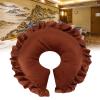 Yinhing Universal Headrest Face Cushion, Face Pillow for Massage Table, Massage Face Cushion, Headrest Face Rest Neck Head Cushion Pillow for Massage Chairs Spa Bed(U-Shaped Pillow Brown) view 2