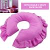 Yinhing U Shaped Massage Table Face Pillow, Face Massage Pillow,Face Pillow Cushion SPA Salon Massage Bed U Shape Detachable Face Pillow(U-Shaped Pillow view 2
