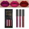 AMY'S DIARY 3Pcs Dark Red Purple Matte Liquid Lipstick Sets, Matte Lipstick Lip Stain Long Lasting 24 Waterproof Lip Gloss Gift Set Matt Lipsticks Set for Women Lippies (Set01) view 1