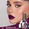 2pcs Matte Dark Purple Lip Liner and Lipstick Makeup Set, burgundy Matte Lipstick 24H and Lip Liner Set Deep Berry Matt Lip Gloss Waterproof Long Lasting Lip Liner Lipstick Set Dark Colors (#01) view 2