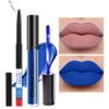 AMY'S DIARY 2pcs Blue Matte Lip Liner and Lipstick Makeup Set, Liquid Lipstick 24H and Lip Liner Set Matt Liquid Lips Make Up Waterproof Long Lasting Lipstick Matte Kit with Lip liner (08) view 1