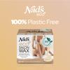 Nad's Professional Microwaveable Hard Stripless Wax - Plastic-Free, Vegan, 300g with Wooden Spatula view 2