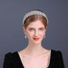 Aoligrace Cubic Zirconia Wedding Bride Headband CZ Tiaras and Crowns for Women Sweet 16 Large Headpiece Hair Accessories (Silver) view 2