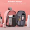 Ergocar Hanging Travel Toiletry Bag for Women & Men, Waterproof Travel Makeup Bag, Bathroom & Shower Travel Organizer with Elastic Band Holders for Family, Cosmetics, Brushes, Pink view 3