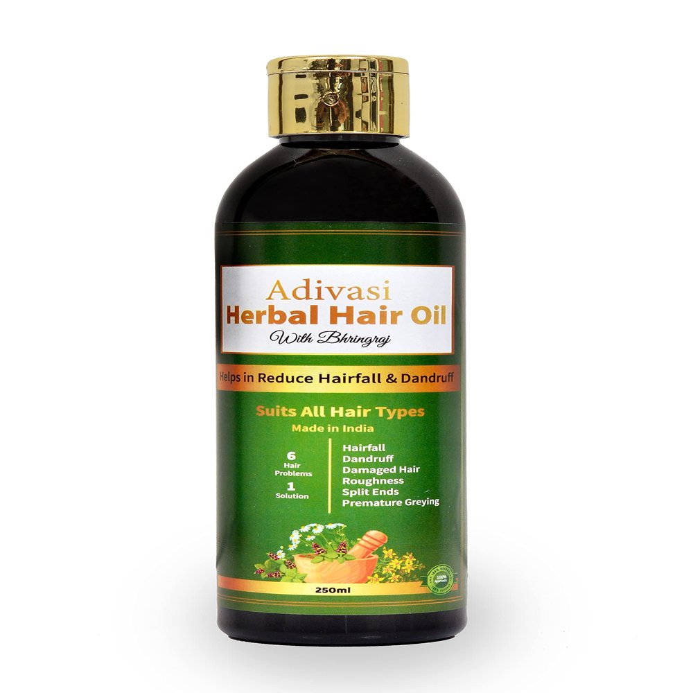 Adivasi Herbal Hair Oil For Hair Growth hair oil for hair fall (500 ML)