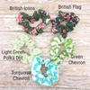 Print Fabric Scrunchies-Over 50 Colors To Choose From (Paper Lanter) view 4