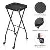 Foldable Salon Beauty Tray with Swivel Casters Salon Trolley Cart Tool Organizer view 4