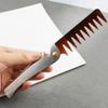 Beaupretty 2pcs Portable Folding Stainless Steel Hair Comb for Men Travel-friendly Oil Hair Brush Retro Design Lightweight and Compact for view 4