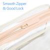 PACKISM Clear Toiletry Bag 3 Medium - TSA Approved Toiletry Bag Quart Size Bag, Travel Makeup Cosmetic Bag for Women, Carry on Airport Airline Compliant Bag, Blue-Purple-Pink view 4