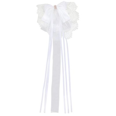 Beaupretty Lolita Oversized Hair Bows Lace Embroidery Elegant Hairpins for Girls Stylish Hair Clips for Parties and Everyday Wear Beautiful Bow Knot Accessories