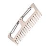 BESPORTBLE 1pc Creative -static Titanium Alloy Comb Keychain Lightweight Outdoor Hair Comb for Travel Portable Wide-tooth Design for and Thick Hair Keychain Organizer view 1
