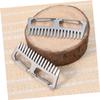 BESPORTBLE 1pc Creative -static Titanium Alloy Comb Keychain Lightweight Outdoor Hair Comb for Travel Portable Wide-tooth Design for and Thick Hair Keychain Organizer view 3