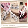 BESPORTBLE 1pc Creative -static Titanium Alloy Comb Keychain Lightweight Outdoor Hair Comb for Travel Portable Wide-tooth Design for and Thick Hair Keychain Organizer view 4