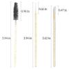 300 PCS Eyelash Extension Supplies Kit,Disposable Lash Spoolies Brushes Micro Swab Brushes Mascara Wand Lip Brushes for Eyelash Extension Tattoo Lipstick Applicator (Gold) view 2