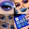 AMY'S DIARY Blue Eyeshadow Palette Eye shadow Makeup,Navy Blue Eyeshadow Shiny Sparkle Shimmer Glitter Eyeshadow Waterproof Pallete,royal blue Glitter Blue Eye Make Up view 1
