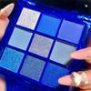 AMY'S DIARY Blue Eyeshadow Palette Eye shadow Makeup,Navy Blue Eyeshadow Shiny Sparkle Shimmer Glitter Eyeshadow Waterproof Pallete,royal blue Glitter Blue Eye Make Up view 2