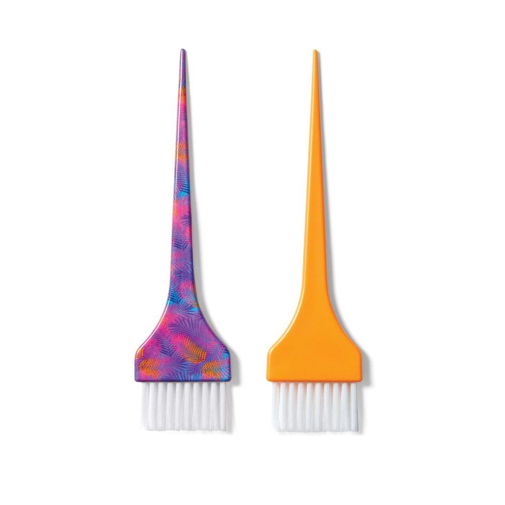 Salon Care Patterned Tint Brushes 2 ct