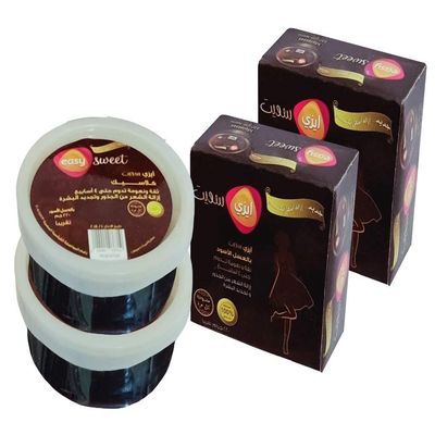 Egypt Sugaring Paste Jar 100% Natural Sugar Wax Hair Removal (2 Packs of 200gm/7oz Each) 400 gm / 14 oz total (Molasses)