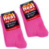 BRUBAKER 2-Pack Heat my Feet Thermal Socks - Warm Feet Socks with Heat Enclosing Insulation Fibers - Size 9-11.5 - Pink view 1