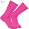 BRUBAKER 2-Pack Heat my Feet Thermal Socks - Warm Feet Socks with Heat Enclosing Insulation Fibers - Size 9-11.5 - Pink view 3