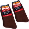 BRUBAKER 2-Pack Heat my Feet Thermal Socks - Warm Feet Socks with Heat Enclosing Insulation Fibers - Size 12.5-14 - Brown view 4