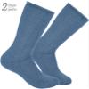 BRUBAKER 2-Pack Heat my Feet Thermal Socks - Warm Feet Socks with Heat Enclosing Insulation Fibers - Size 6.5-8 - Blue view 3