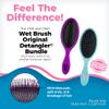 Wet Brush Original Detangler Hair Brush Bundle - Aqua and Purple view 2