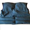 Aunt Sandy's Sewing Weighted Vest, Child Size 7-8, Blue Denim and Cotton with 4 1/2 lbs, Washable view 2