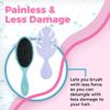 Wet Brush Original Detangler Hair Brush and Go Mini Travel Brush Bundle - Aqua and Purple view 4