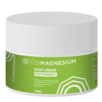 SIMAGNESIUM Foot Cream- 3.38oz for dry, cracked heels and foot cramps