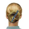 Set of 3 Brand jcgy Alligator Hair Clips. Designed with U Underclip for Thinner Hair Duckbill Beakclips Firm Grip NM86110-3-3blueU view 3