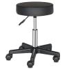 Volowoo Bar Stools,Round Arch Feet Rotation Bar Stool Adjustable Swivel Stool Kitchen Counter Stools Dining Chairs (Black Plastic) view 1