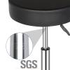 Volowoo Bar Stools,Round Arch Feet Rotation Bar Stool Adjustable Swivel Stool Kitchen Counter Stools Dining Chairs (Black Plastic) view 3