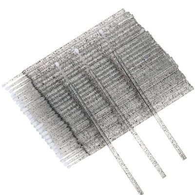 400 PCS Glitter Crystal Micro Applicator Brushes Disposable Eyelash Extension Microswab Mascara Wands Brush For Lash Remover Brush Tools (Crystal Black)