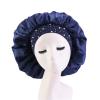 4 Pieces Women's Satin Rhinestone Sleeping Hat Night Sleep Cap Hair Care Salon Makeup Muslim Hijab Head Cover Bonnet Hat view 2