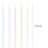 500 PCS Crystal Disposable Micro Applicators Brush,Eyelash Mascara Wands Microswabs For Eyelash Extension(Mixed 5 color) view 2