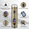 Soonsell Men's Professional Hair Clippers & Trimmer Set with T-Blade, Nose Trimmer, Foil Shaver and LCD Display Display(Bronze view 4