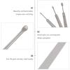 5pcs Manicure Kit Nail Cuticle Pusher Nail Care Kit Dotting Pusher Manicure Nail Dead Skin Trimmers Professional Nail Files Stainless Steel Dead Skin Fork Portable view 3