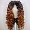 1b/30 Colored Human Hair Wigs Brown Remy Water Wave 4x4 Lace Closure Human Hair Wigs Virgin Brazilian Ombre Wigs Long 24inch 180 Density Full Lace Wigs view 2