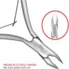 Professional Cuticle Nippers Stainless Steel Cuticle Cutters and Remover - Nipper Scissors, Nail Care Tool for Manicure and Pedicure view 4